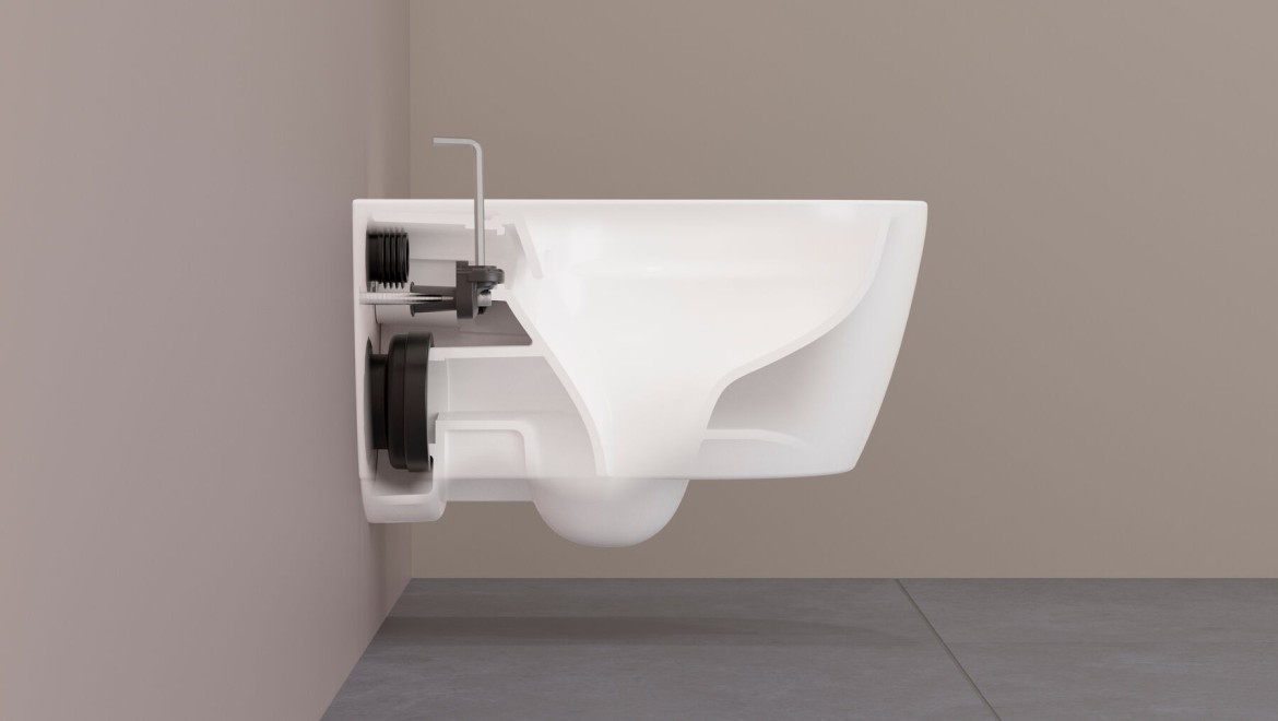 Sistema di montaggio EFF3 per WC