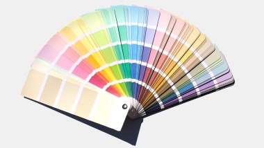 Wachlarz kolorów z pastelowymi odcieniami